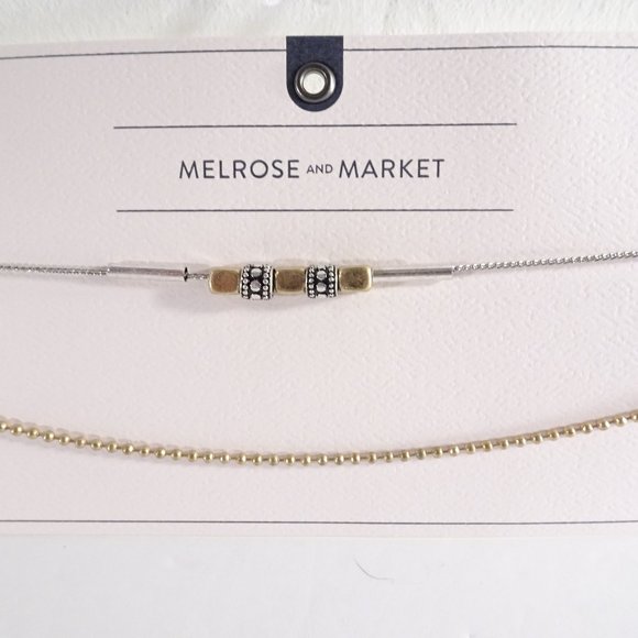 Nordstrom Melrose & Market Choker Necklace Set of 3 pcs NWT 98 - Picture 2 of 7